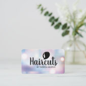 ヘアスタイリスト ロゴ | ボケ 名刺 (スタンド正面)