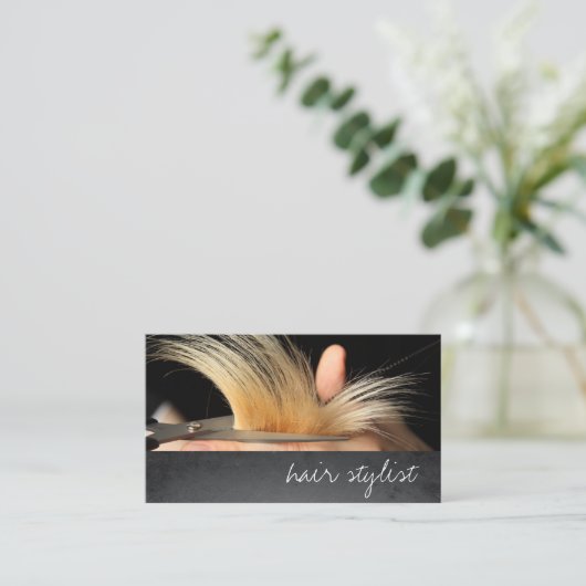 ヘアスタイリスト 名刺 (スタンド正面)