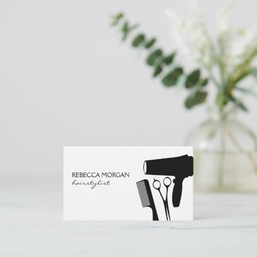 ヘアスタイリスト 名刺 (スタンド正面)