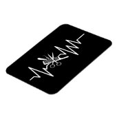 ヘアスタイリスト – 理容師はさみ櫛ハートビートマーニュ マグネット (左側)