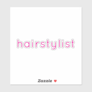 ヘアスタイリスト 美容師 ピンク スパ サロン ウェディング シール