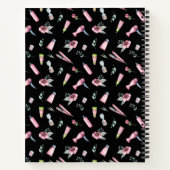 ヘアスタイリスト、美容師 美容院 オーダーメイド ノートブック (裏面)