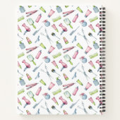 ヘアスタイリスト、美容師 美容院 オーダーメイド ノートブック (裏面)