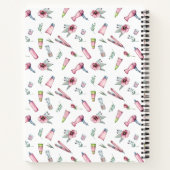 ヘアスタイリスト、美容師 美容院 オーダーメイド ノートブック (裏面)