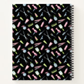 ヘアスタイリスト、美容師 美容院 オーダーメイド ノートブック (裏面)