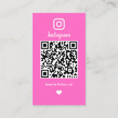 ヘアスタイリスト Instagram QRコード ロイヤリティカード (裏面)