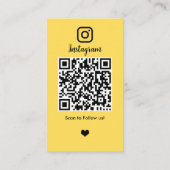ヘアスタイリスト | Instagram QRコード 名刺 (裏面)
