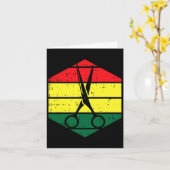 ヘアスタイリストJunetifich Blmブラックヒストリヘアスタイル カード (黄色い花)