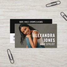 ヘアスタイリストQrコード2ソーシャルアイコンテンプレート