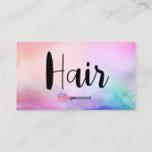 ヘアスタイリストQRコード ヘアサロン 名刺 (裏面)