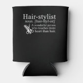 ヘアスタイリストTouchヘアよりもハートが多い 缶クーラー (正面)