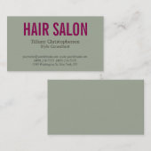ヘアスタイリッシュサロンスタイルコンサルタントの魅力 名刺 (正面/裏面)