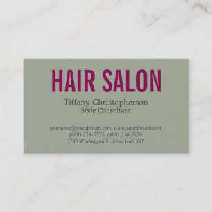 ヘアスタイリッシュサロンスタイルコンサルタントの魅力 名刺