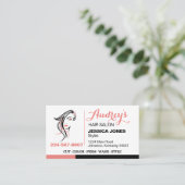 ヘアスタイリッシュサロン 名刺 (スタンド正面)