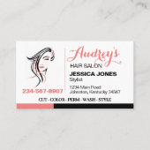 ヘアスタイリッシュサロン 名刺 (正面)