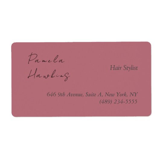 ヘアスタイリッシュプロフェッショナルプレーンバラ金ゴールドカラー ラベル (正面)