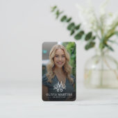 ヘアスタイリモダンスト写真QRコード 名刺 (スタンド正面)