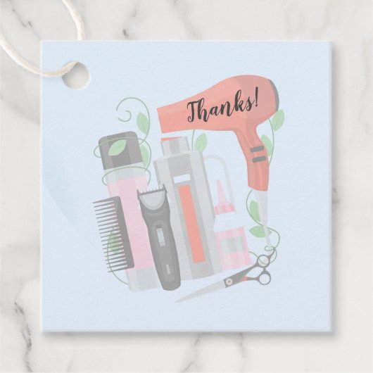 ヘアスタイリングツールデザインお気に入りカード フェイバータグ (正面)