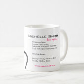 ヘアスタイリングブランディング コーヒーマグカップ (正面右)