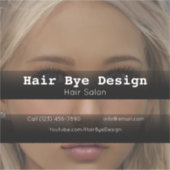 ヘアスタイリング会社の車両広告事業 シール (正面)