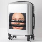 ヘアスタイリング会社の車両広告事業 シール (スーツケース)