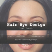 ヘアスタイリング会社の車両広告事業 シール (正面)