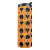 ヘアスタイルのアフロスとアフロのパフ タンブラー (回転左)