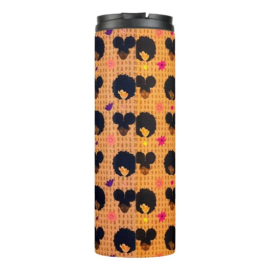 ヘアスタイルのアフロスとアフロのパフ タンブラー (裏面)