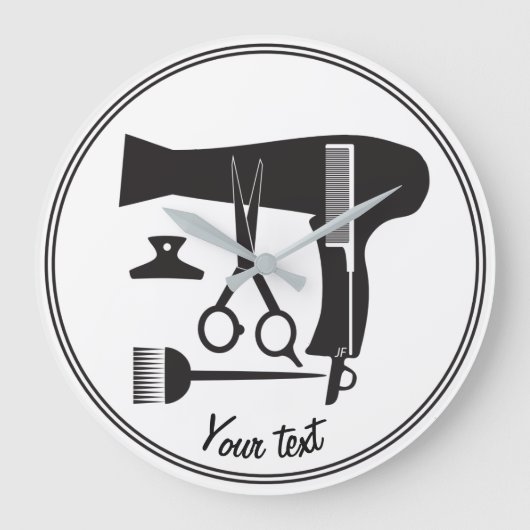 ヘアスタイルツール ラージ壁時計 (正面)