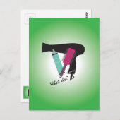 ヘアスタイルツール – 他に何か？ ポストカード (正面/裏面)