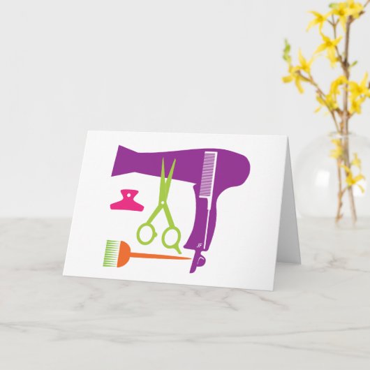 ヘアスタイル用具 カード (黄色い花)