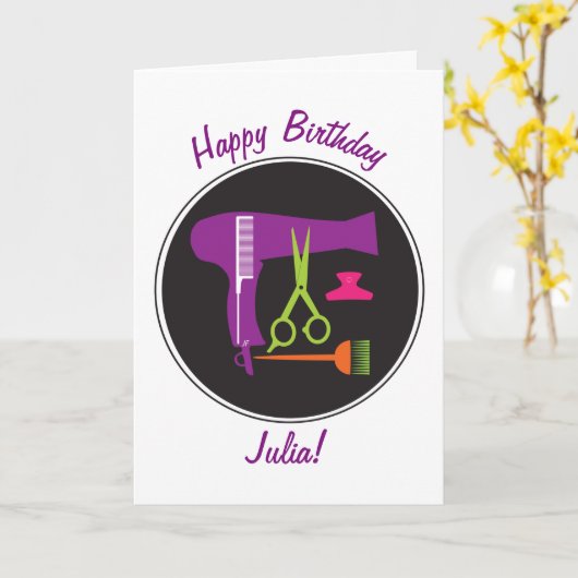 ヘアスタイル用具 カード (黄色い花)