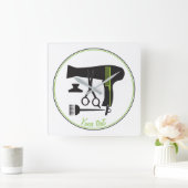 ヘアスタイル用具 スクエア壁時計 (ホーム)