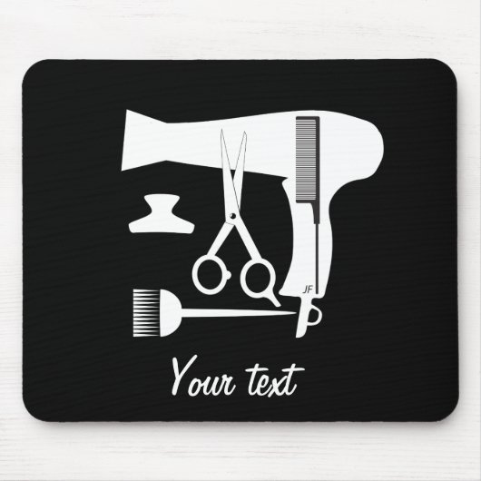 ヘアスタイル用具 マウスパッド (正面)