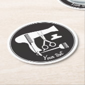 ヘアスタイル用具 ラウンドペーパーコースター (アングル)