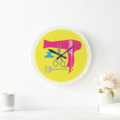 ヘアスタイル用具 ラージ壁時計 (ホーム)