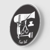 ヘアスタイル用具 ラージ壁時計 (傾斜)