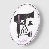 ヘアスタイル用具 ラージ壁時計 (傾斜)