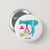 ヘアスタイル用具 缶バッジ (正面&裏面)