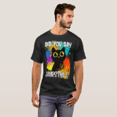 ヘアスタイル黒猫って言った? Tシャツ (正面フル)