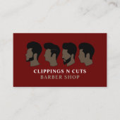 ヘアスタイル、メンズ理容師 名刺 (正面)