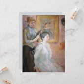 ヘアスタイル（Berthe Morisot著） カード (正面/裏面インサイチュ)