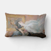 ヘアスタイル（Berthe Morisot著） ランバークッション (裏面)