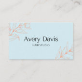 ヘアスタジオの名刺 名刺 (裏面)