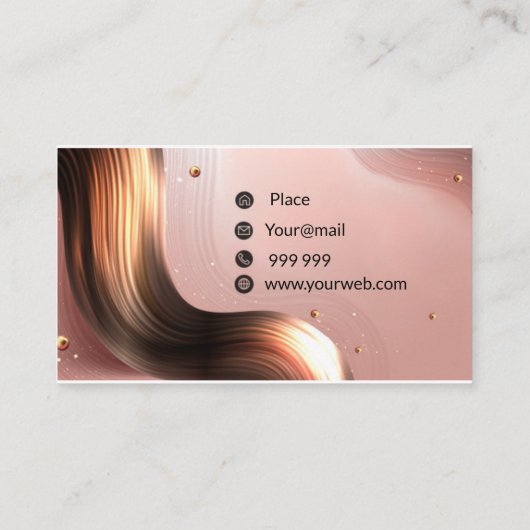 ヘアスタジオ 名刺 (裏面)