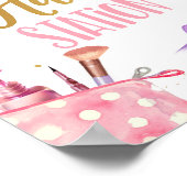 ヘアステーションスパパーティーメイクアップグラマー誕生日 ポスター (角)