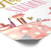 ヘアステーションスパパーティーメイクアップグラマー誕生日Pos ポスター (角)