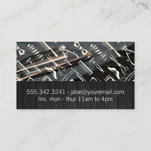 ヘアステーション | サロン理容師ツール 名刺 (裏面)