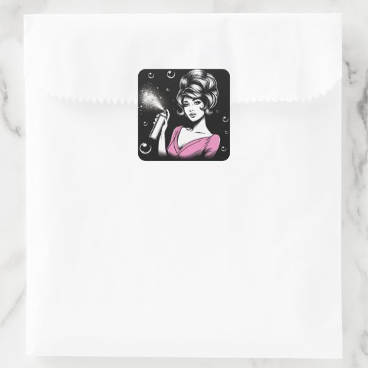 ヘアスプレークイーン スクエアシール (バッグ)