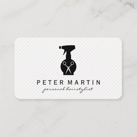 ヘアスプレーボトルとシアーズ 名刺 (正面)